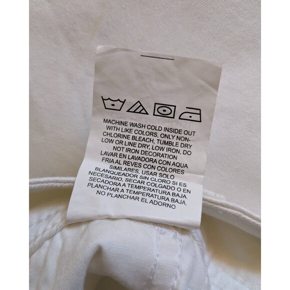 Riders By Lee Womens Jeans Sz 12 white Mid Rise Capri Pull-On Pants Stretch - Picture 4 of 10